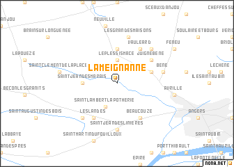 map of La Meignanne