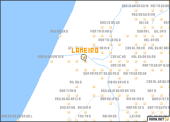 map of Lameiro