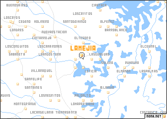 map of La Mejía
