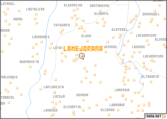 map of La Mejorana