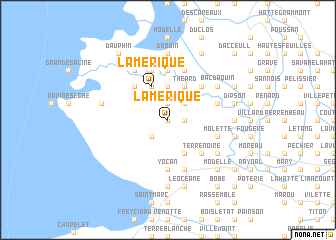 map of LʼAmérique