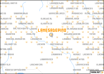 map of La Mesa de Pino