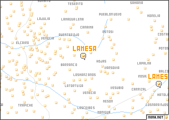 map of La Mesa