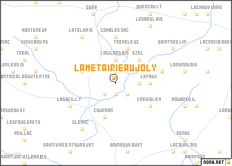 map of La Métairie au Joly