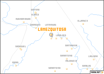 map of La Mezquitosa