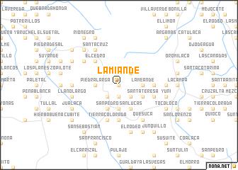 map of La Miande