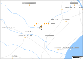 map of La Miliana