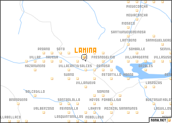 map of La Miña