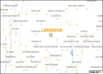 map of La Minerva