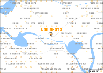 map of Lamin Koto