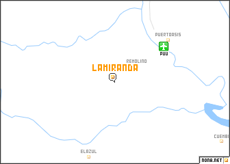 map of La Miranda