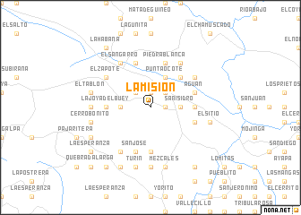 map of La Misión