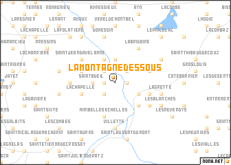 map of La Montagne-Dessous