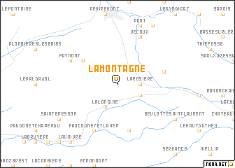 map of La Montagne