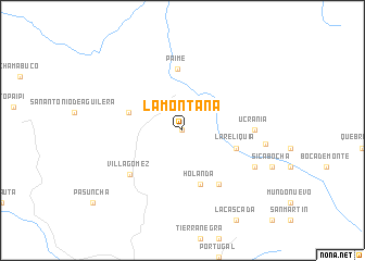 map of La Montaña