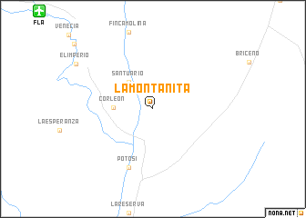 map of La Montañita