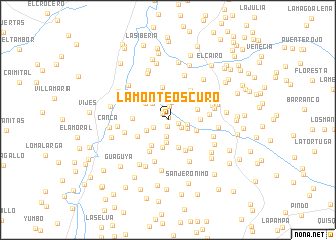 map of La Monte Oscuro