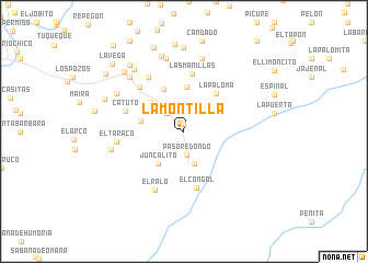 map of La Montilla