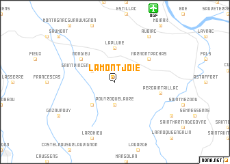 map of Lamontjoie