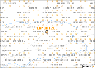 map of Lamontzée