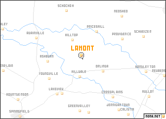 map of Lamont