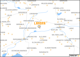 map of La Mora