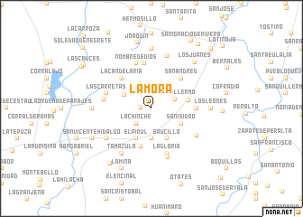 map of La Mora