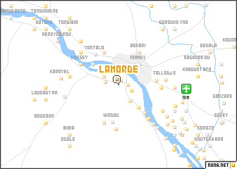 map of Lamordé