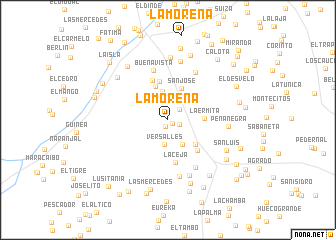 map of La Morena