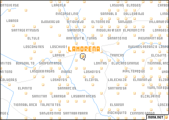 map of La Morena