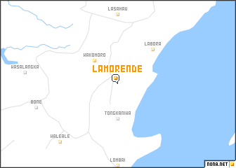 map of Lamorende