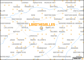 map of Lamothe-dʼAllès