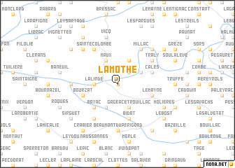 map of La Mothe
