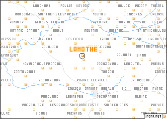 map of La Mothe