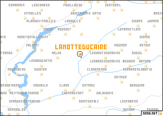 map of La Motte-du-Caire