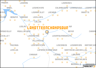 map of La Motte-en-Champsaur