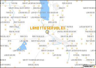 map of La Motte-Servolex