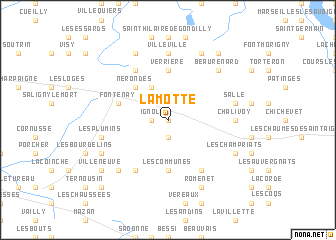 map of La Motte