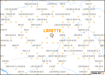 map of La Motte