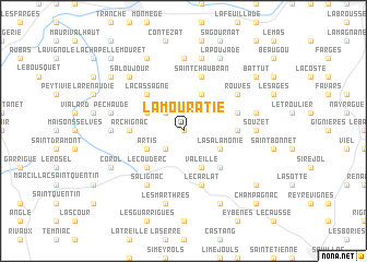 map of La Mouratie