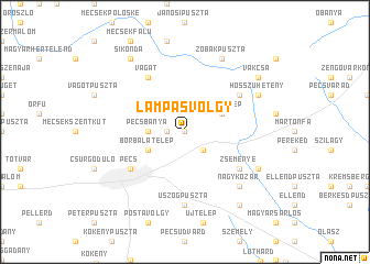 map of Lámpásvölgy