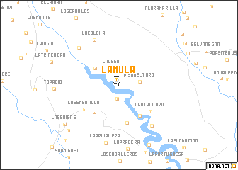 map of La Mula