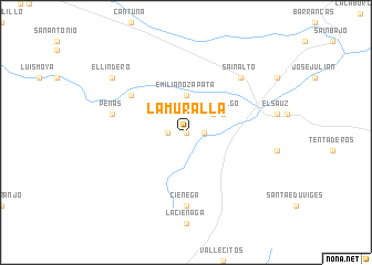 map of La Muralla