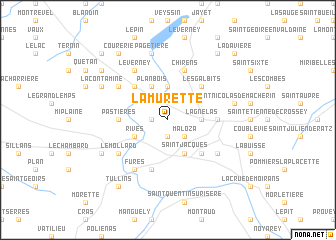 map of La Murette