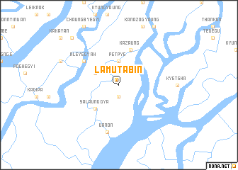 map of Lamutabin