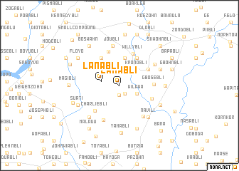 map of Lanabli