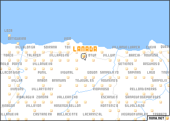 map of Lañada