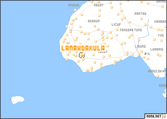 map of Lanaw Dakula\