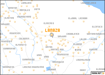 map of La Naza