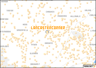 map of Lancaster Corner